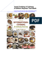 International Cooking A Culinary Journey 3rd Edition Heyman Test Bank