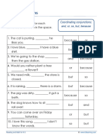 Grade 1 Using Conjunctions D