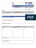 Formato de Plan de Clase (Planeacion)