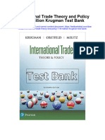 International Trade Theory and Policy 11th Edition Krugman Test Bank