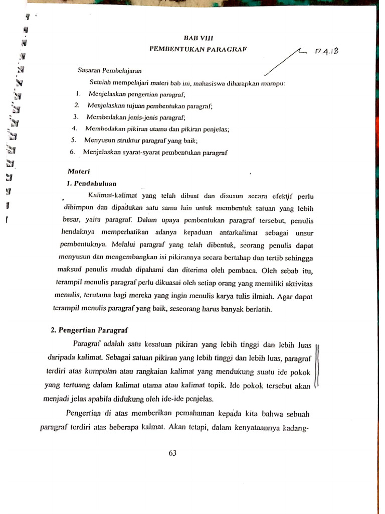 Pembentukan Paragraf | PDF