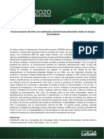 Encarceramento Feminino em Instituição Prisional Masculinamente Mista em Tempos Pandemia