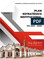 Plan Institucional 2021 2025 Municipio de Potosí