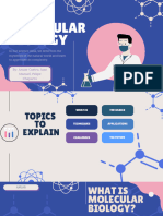 Science Class Presentation in Pink Blue Flat Graphic Style