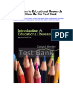 Introduction To Educational Research 2nd Edition Mertler Test Bank