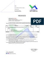 Presupuesto: Lift Control 3.000 C.A