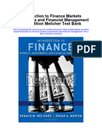 Introduction To Finance Markets Investments and Financial Management 14th Edition Melicher Test Bank