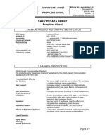 SDS QC.012 1.0 Propylene Glycol