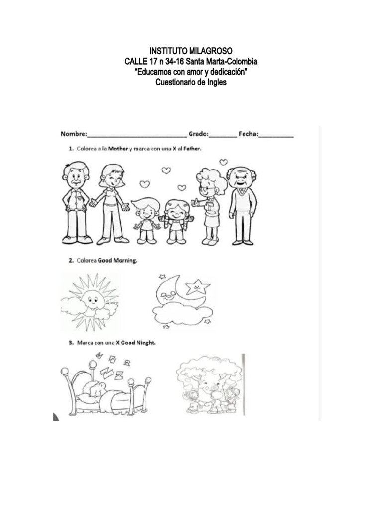 Cuestionario Ingles PDF