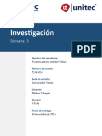 Investigación: Semana: 3