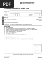 Cambridge International AS & A Level: BIOLOGY 9700/31