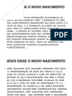 Jesus Exige o Novo Nascimento