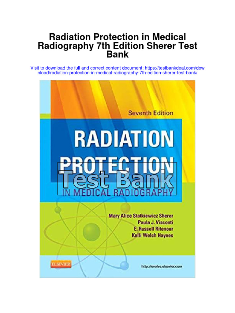 Radiation Protection in Medical Radiography 7th Edition Sherer Test