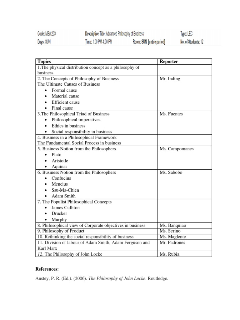 Assigned Topics | PDF