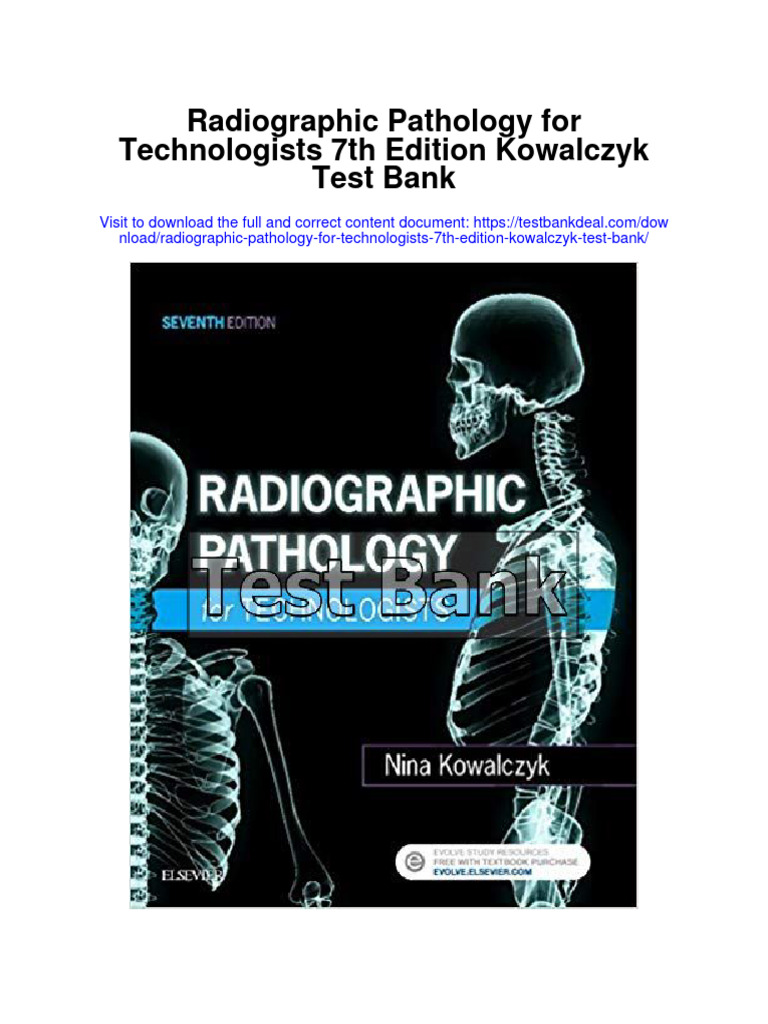 Radiographic Pathology For Technologists 7th Edition Kowalczyk Test Bank PDF Liver Cirrhosis