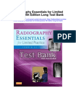 Radiography Essentials For Limited Practice 4th Edition Long Test Bank