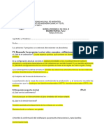 P1) Responder Las Preguntas (Cortas) Sobre Conceptos o Definiciones. (Pto1)