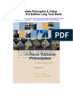 Real Estate Principles A Value Approach 3rd Edition Ling Test Bank