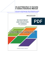 Recruitment and Selection in Canada 7th Edition Catano Solutions Manual