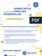 Penganggaran Untuk Perencanaan Dan Pengendalian (Autosaved)