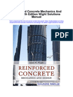 Reinforced Concrete Mechanics and Design 7th Edition Wight Solutions Manual