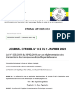 Journal Officiel de La République Gabonaise