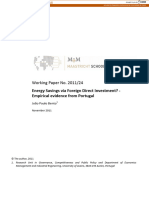 1.energy Savings Via Foreign Direct Investment Empirical Evidence From Portugal