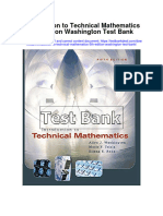 Introduction To Technical Mathematics 5th Edition Washington Test Bank