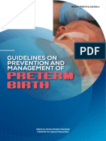 Guideline On Prevention and Management of Preterm Birth