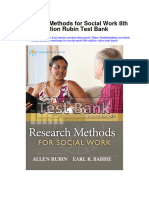Research Methods For Social Work 8th Edition Rubin Test Bank
