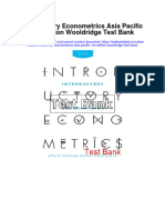 Introductory Econometrics Asia Pacific 1st Edition Wooldridge Test Bank