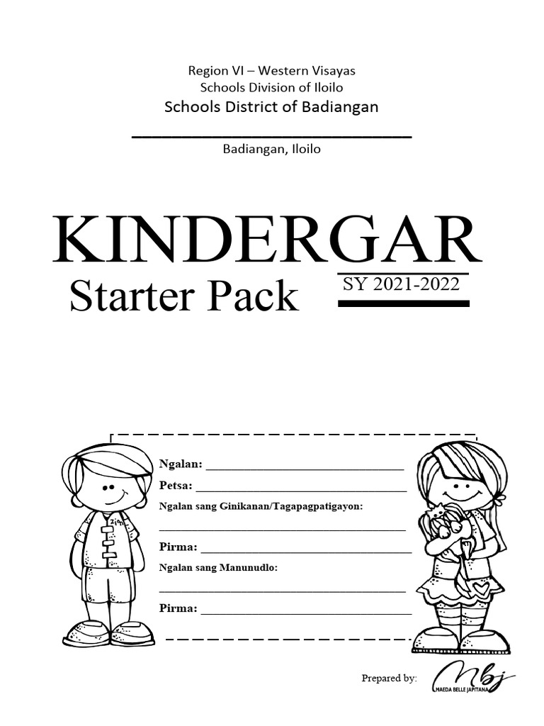 Activity Sheet Kinder | PDF