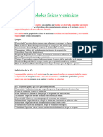 Propiedades Fisicas y Químicas