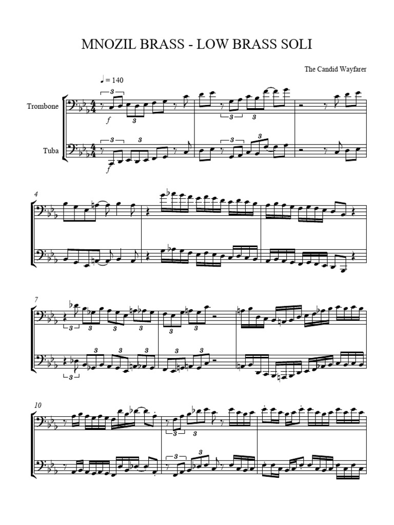 Mnozil Low Brass PDF Musical Compositions Brass Instruments