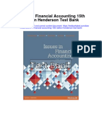 Issues in Financial Accounting 15th Edition Henderson Test Bank