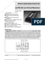 SP231A/232A/233A/310A/312A Enhanced RS-232 Line Drivers/Receivers