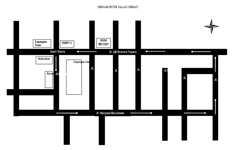Denah Rute Jalan Sehat | PDF