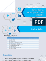 Online Safety, Security, Ethics, and Etiquette