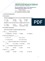 Tiếng Anh 7 Friends Plus - Unit 4 - Test 3