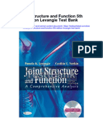Joint Structure and Function 5th Edition Levangie Test Bank