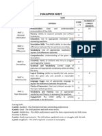 Evaluation Sheet Up3