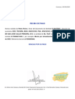 Recibo de Pago: DE SAN JOSE CALLE PRINCIPAL S/N, La Cantidad de Bs. 70,87 Correspondiente A La Cuenta