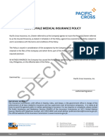 Blue Royale Medical Insurance Policy - 2023-10 (October 01) SPECIMEN