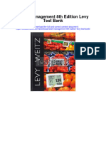 Retail Management 8th Edition Levy Test Bank