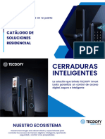 Catálogo Cerraduras Inteligentes Año 2023 Residencial Tecdofy