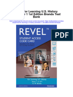 Revel For Learning U S History Semester 1 1st Edition Brands Test Bank