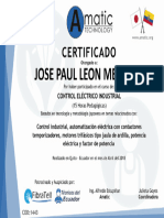 Certificado Paul Leon