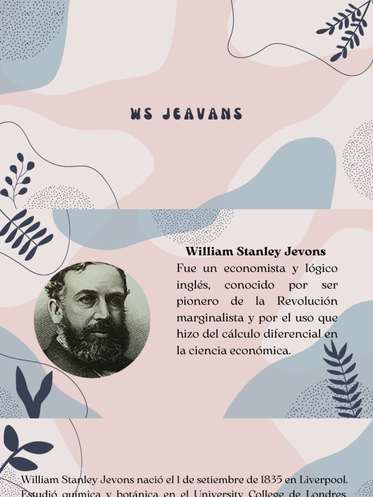 Aportes de William Stanley Jevons a la economía | PDF | Ciencias ...