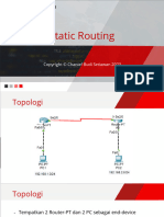 PINTAR - Static Routing Packet Tracer