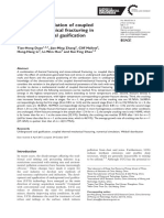 Numerical Simulation of Coupled Thermal-Mechanical Fracturing in Underground Coal Gasification